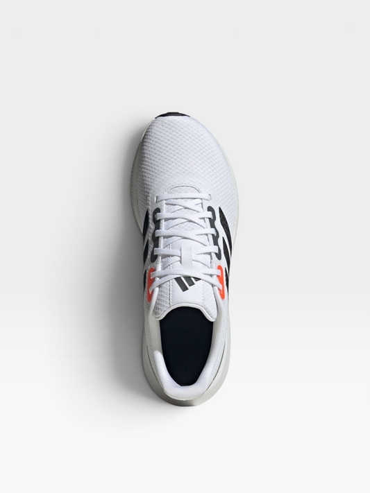 Tenis Adidas Classic blancos para hombre con detalles en negro y naranja, disponibles en oklahoma