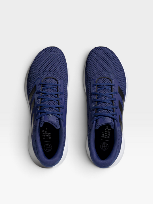 Tenis casuales para hombre oklahoma Adidas en color azul con diseño minimalista y suela blanca