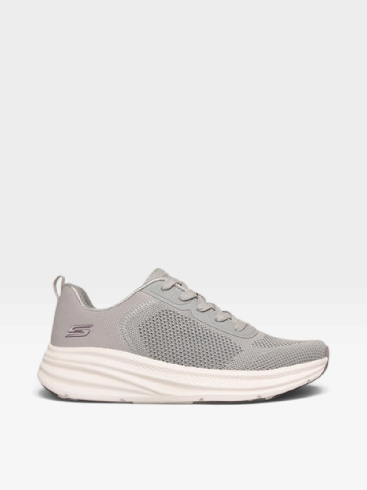 Tenis Skechers Bobs Skillz para mujer en color gris con suela ligera y plantilla Memory Foam de oklahoma