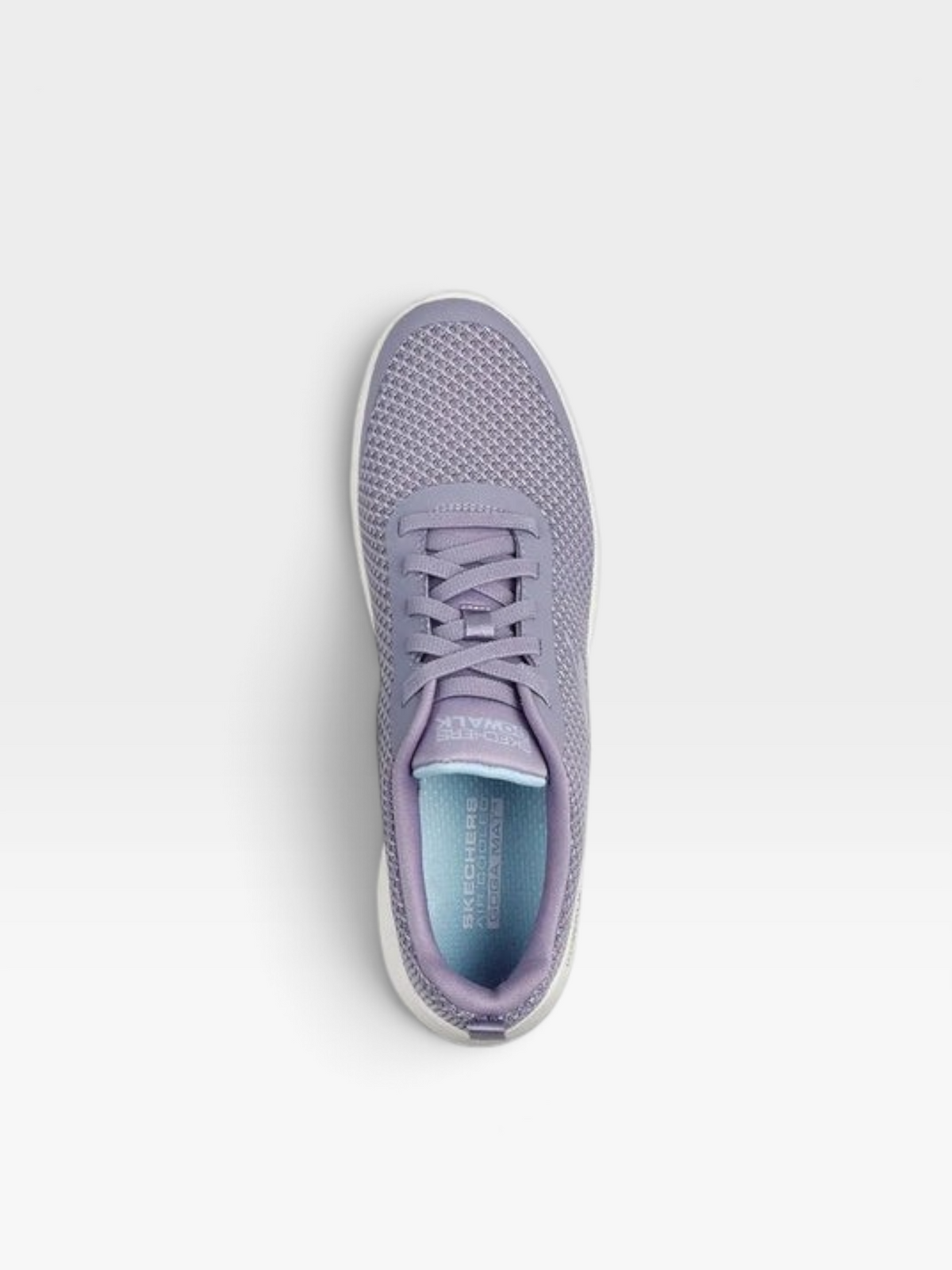 Tenis Skechers oklahoma casuales para mujer en color lavanda con tejido transpirable y plantilla Memory Foam
