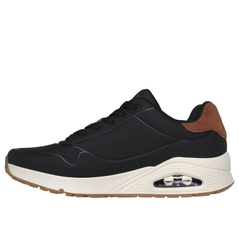 Tenis Skechers Uno Suited On Air para Hombre - Negro | Ref. 183004