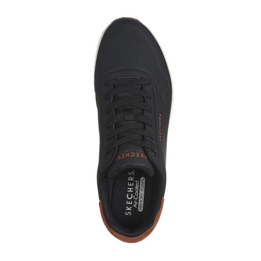Tenis Skechers Uno Suited On Air para Hombre - Negro | Ref. 183004