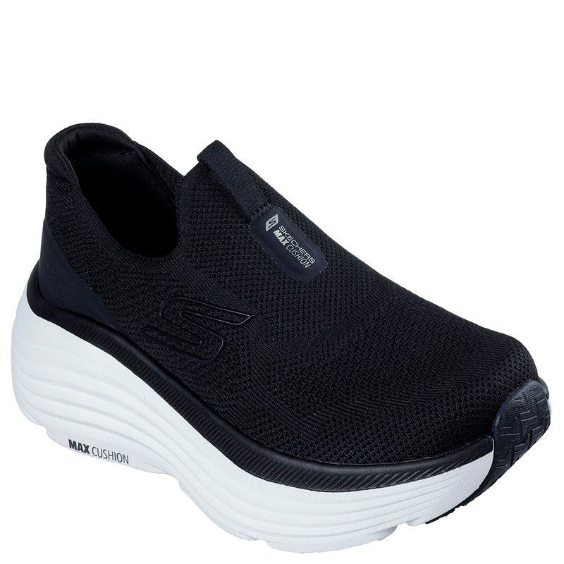 Tenis Running Skechers Go Run Consistent para Mujer - Negro/Blanco | Ref. 129481