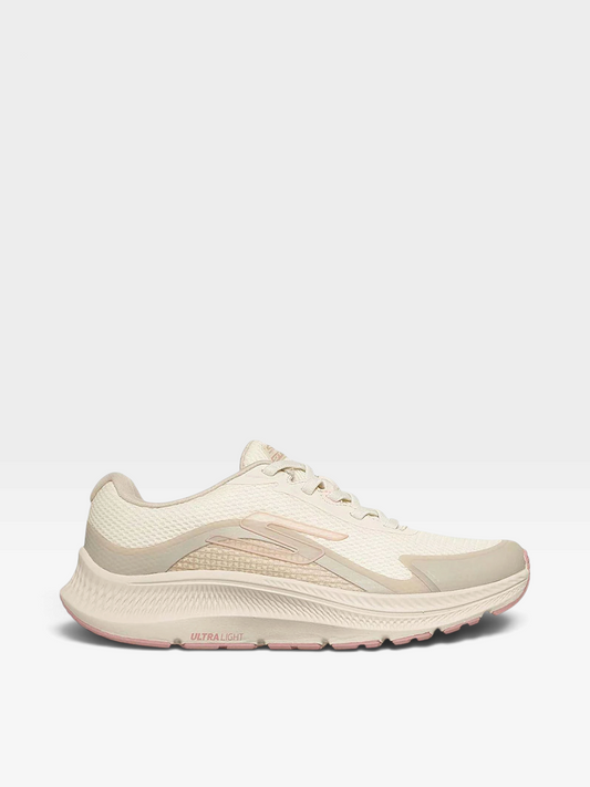 Tenis Skechers oklahoma de mujer en color beige con suela ligera y plantilla Memory Foam para mayor comodidad