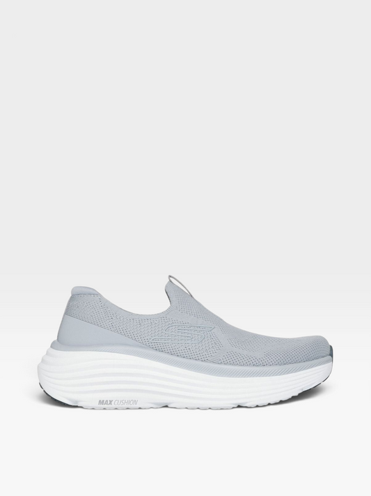 Tenis de running oklahoma Skechers Go Run Consistent para mujer en color gris con suela de amortiguación blanca