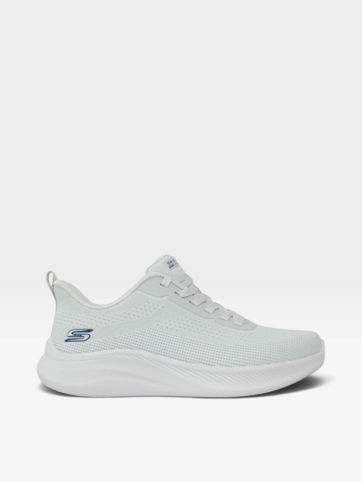 Tenis Skechers Bobs Moda Flex color gris claro con plantilla Air-Cooled Memory Foam, disponibles en oklahoma