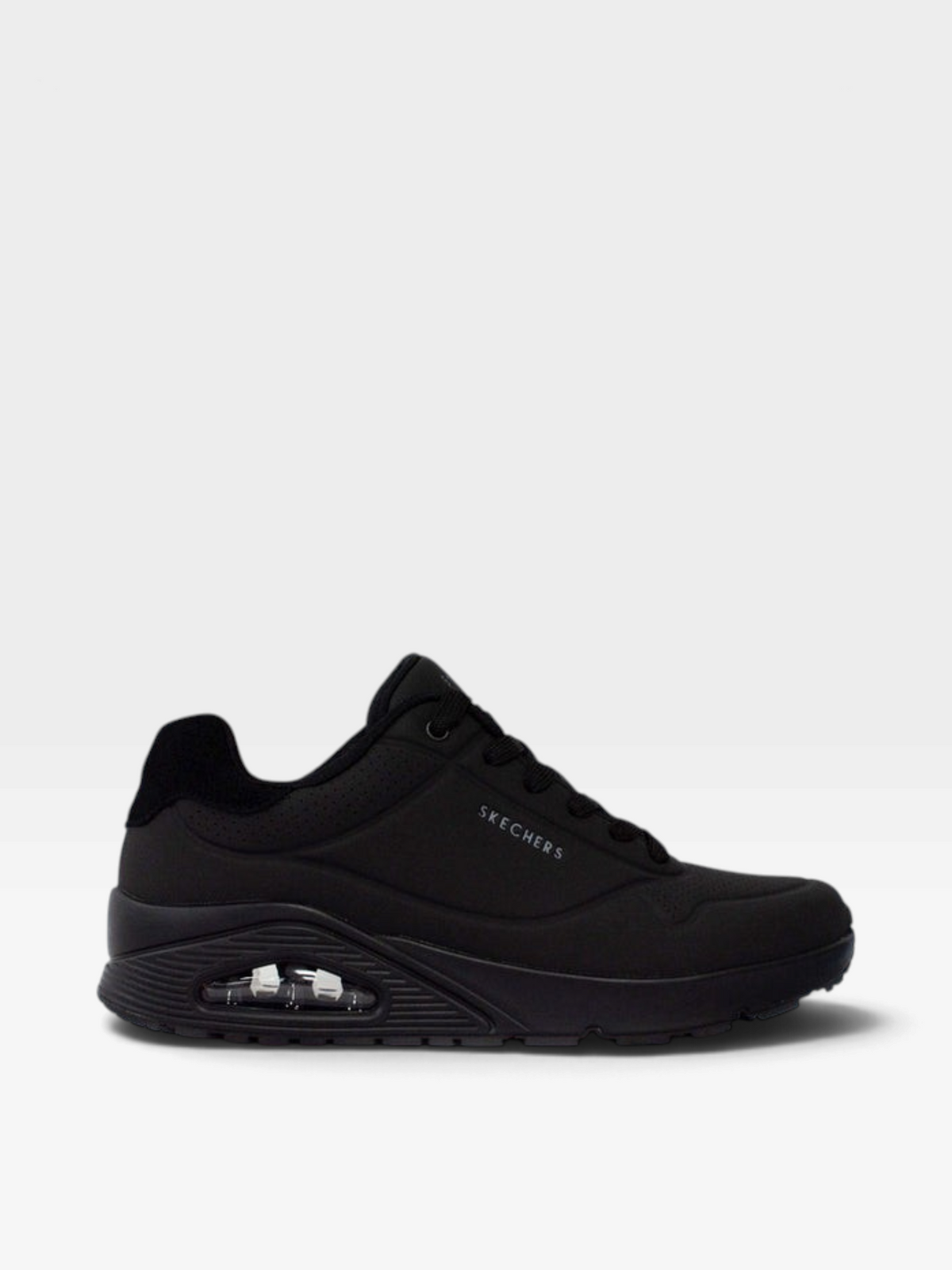 Tenis Skechers Uno Suited On Air negros para hombre con plantilla Memory Foam, disponibles en oklahoma