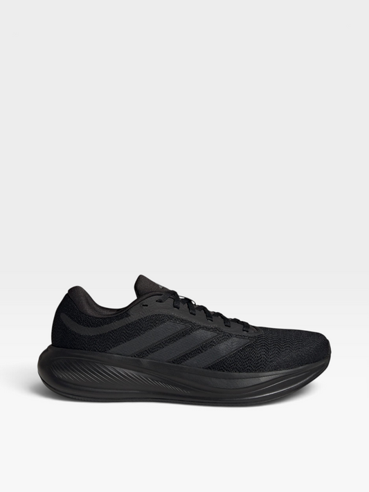 Tenis de running Adidas color negro para hombre con malla transpirable y suela amortiguada, disponibles en oklahoma.