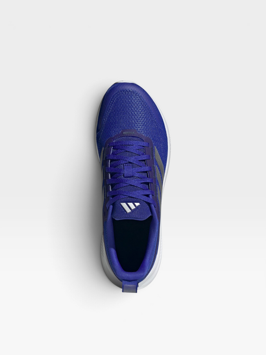 Tenis Adidas lifestyle para hombre en color azul con suela blanca, diseño urbano y parte superior de malla durable