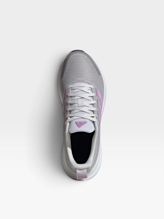 Tenis Adidas para mujer en color gris con detalles en rosa, diseño casual con malla transpirable de oklahoma