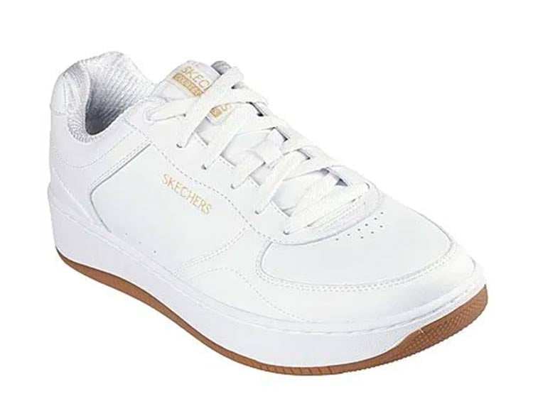 Tenis Running Skechers Sport para Hombre - Blanco/Navy/Rojo | Ref. 254011
